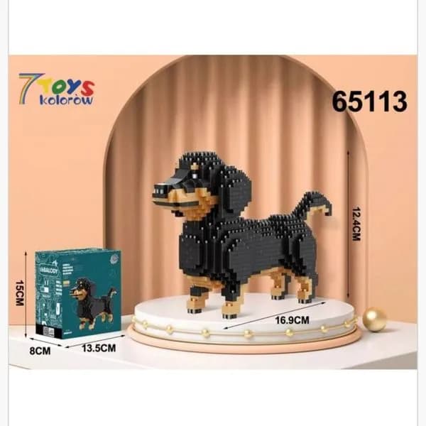 Klocki dla Dzieci 836PCS Pies Jamnik Balody 65113