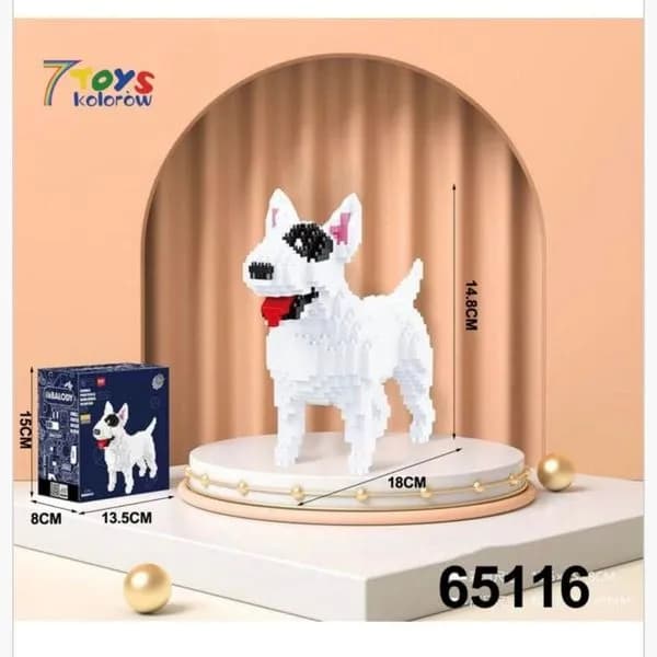 Klocki dla Dzieci 797PCS Balody Pies Bull Terrier 18cm