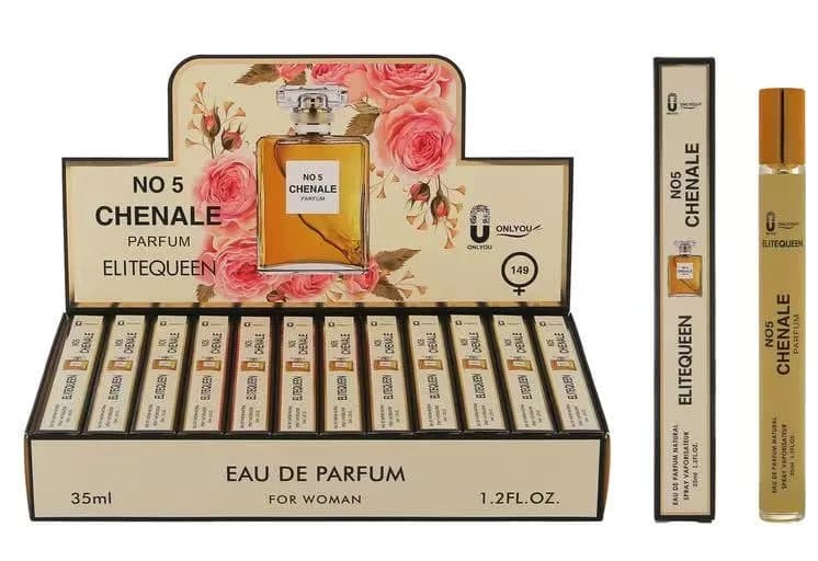 Perfumy damskie Chenale No5 35ml Elitequeen - zestaw 24 szt.
