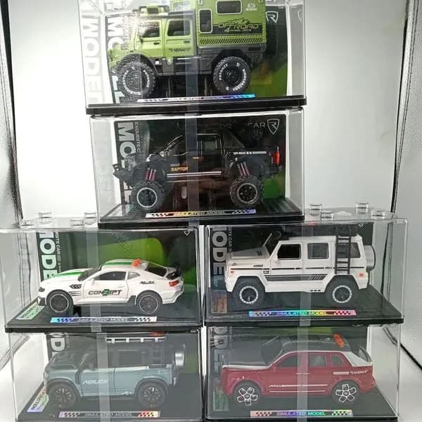 Zabawki Samochód Model Mix w Gablocie, 8 szt.