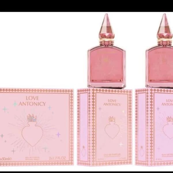 Zestaw Perfume Love Antonicy 2x50ml - Różowe Flakony z Sercem