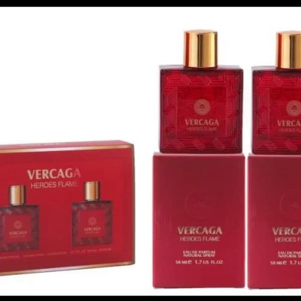 Zestaw Perfume Vercaga Heroes Flame 2x50ml Czerwony