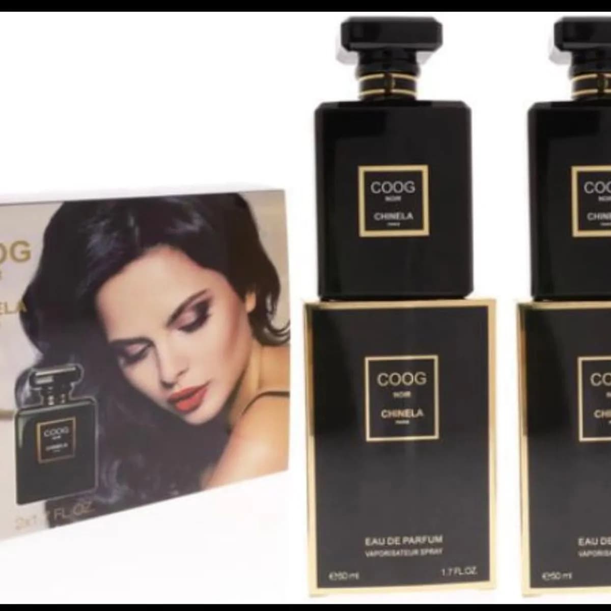 Zestaw Perfume Coog Chinela 2x50ml Noir Eau de Parfum Damskie