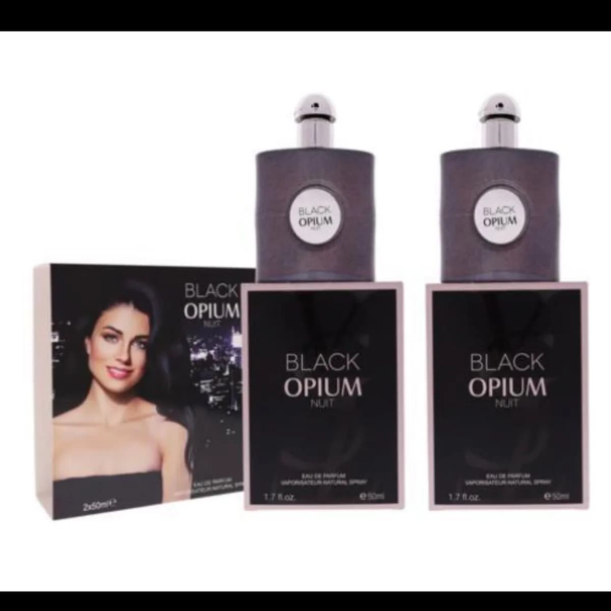 Zestaw Perfume Black Opium Nuit 2x50ml EDP Damskie