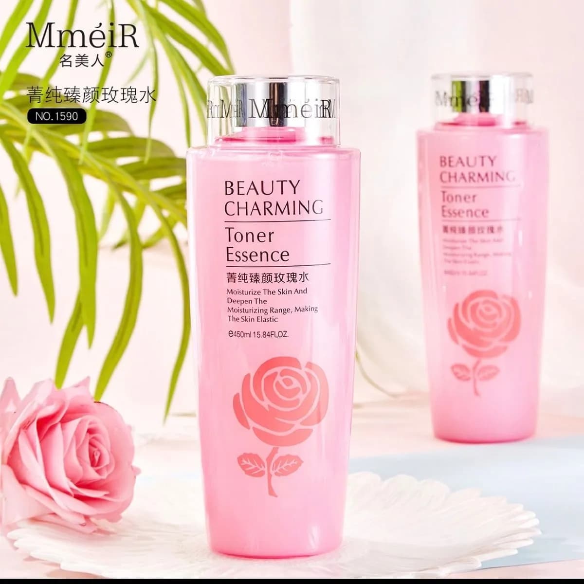 MmeiR Beauty Charming Toner Essence 450ml - Różany Tonik Nawilżający