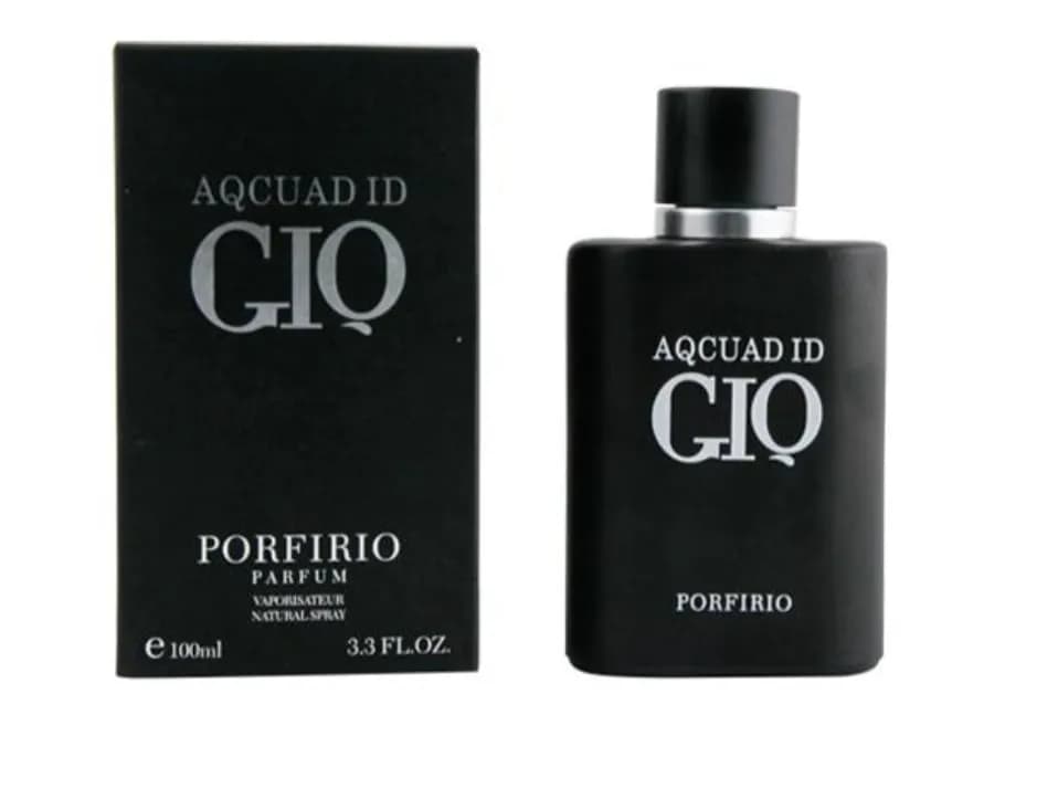 Perfumy męskie Aqcuad Id GIO Porfirio 100ml czarny flakon