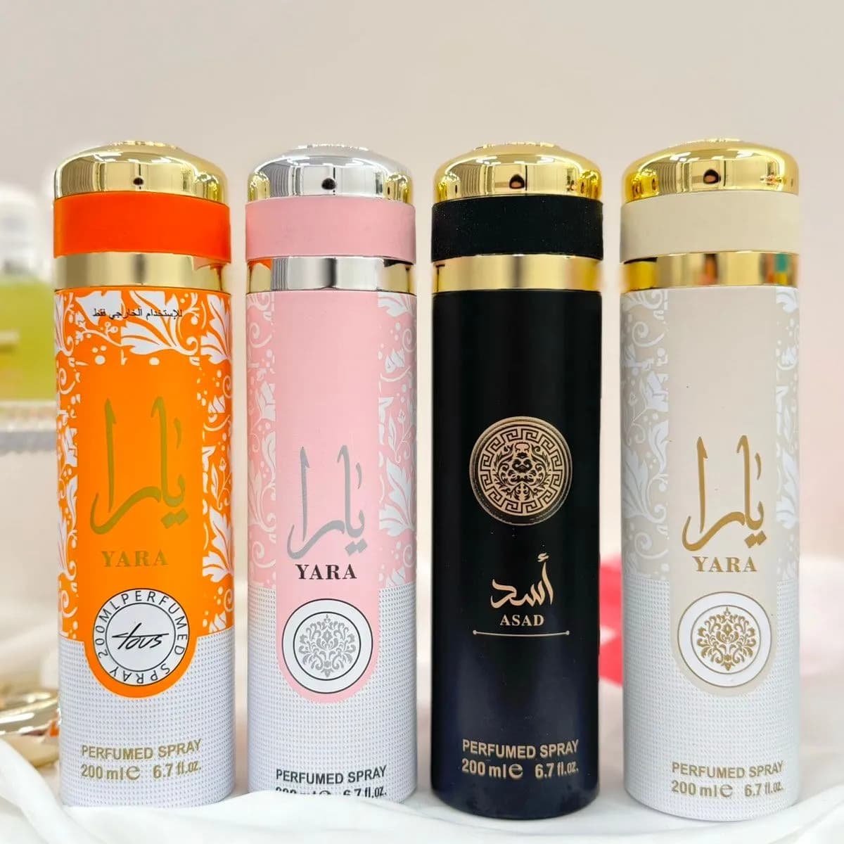 Mgiełki do Ciała Yara Perfumed Spray 200ml 6 szt
