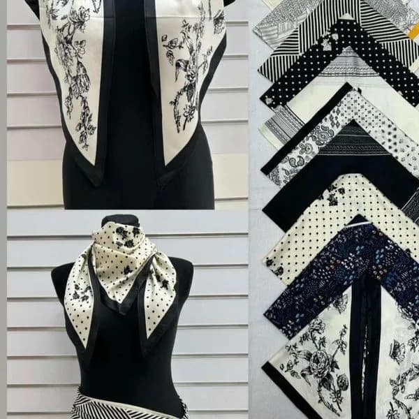 Szaliki damskie mix wzorów 70% wiskoza 30% jedwab