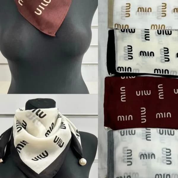 Szaliki damskie 70% bawełna 30% wiskoza mix 12 szt