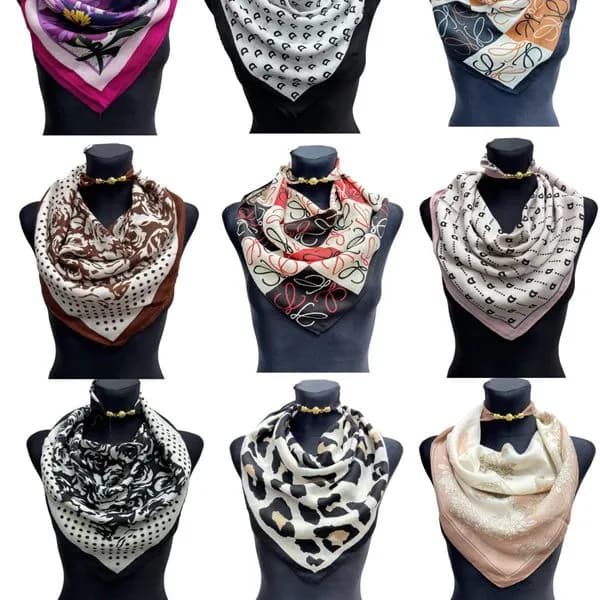 Szaliki damskie zapinane różne wzory i kolory