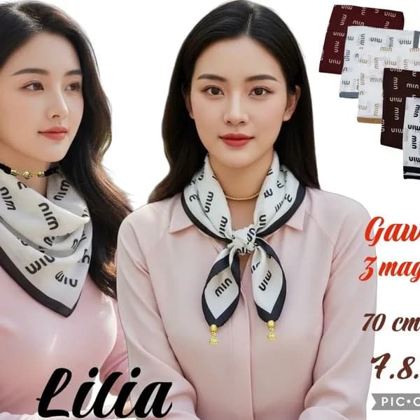 Szaliki damskie 70cm x 70cm 4 kolory