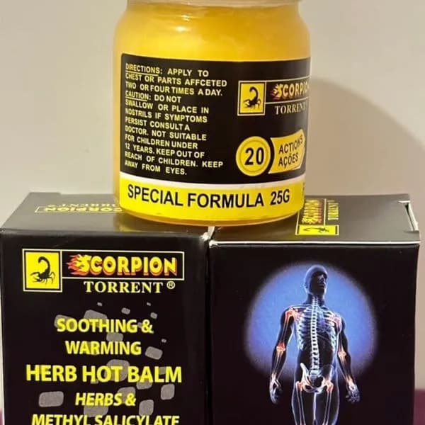 Skorpion Torrent Rozgrzewająca Maść Ziołowa Herb Hot Balm 25g
