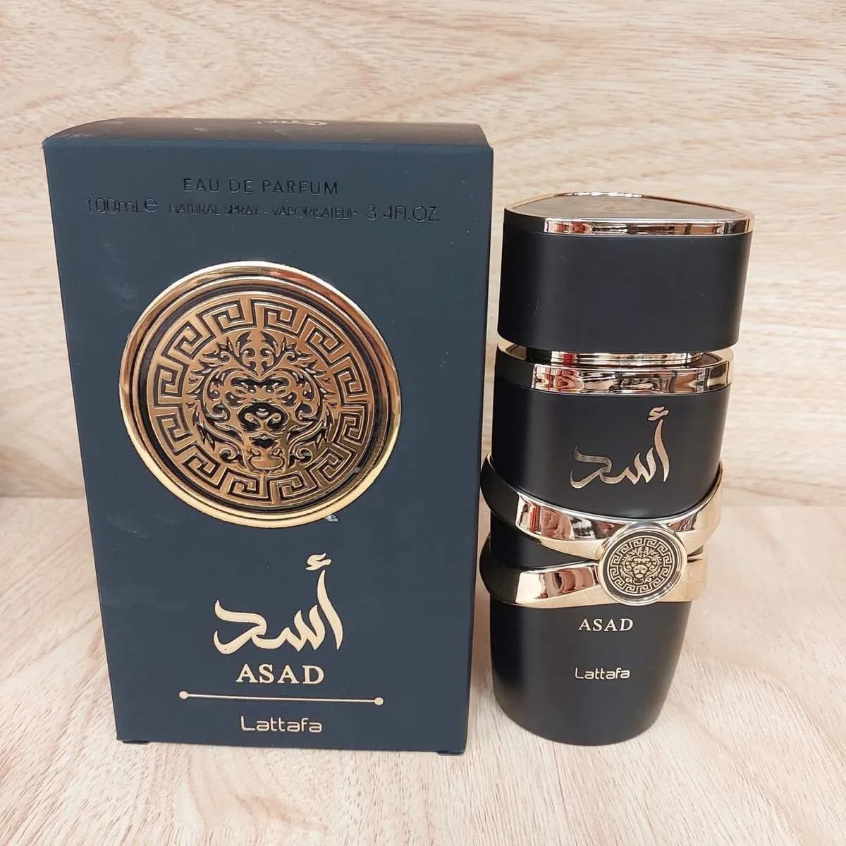 Perfumy ASAD Lattafa 100ml - Woda Perfumowana Czarno-Złota