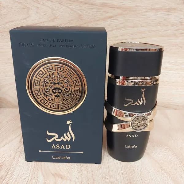 Perfumy ASAD Lattafa 100ml - Woda Perfumowana Czarno-Złota