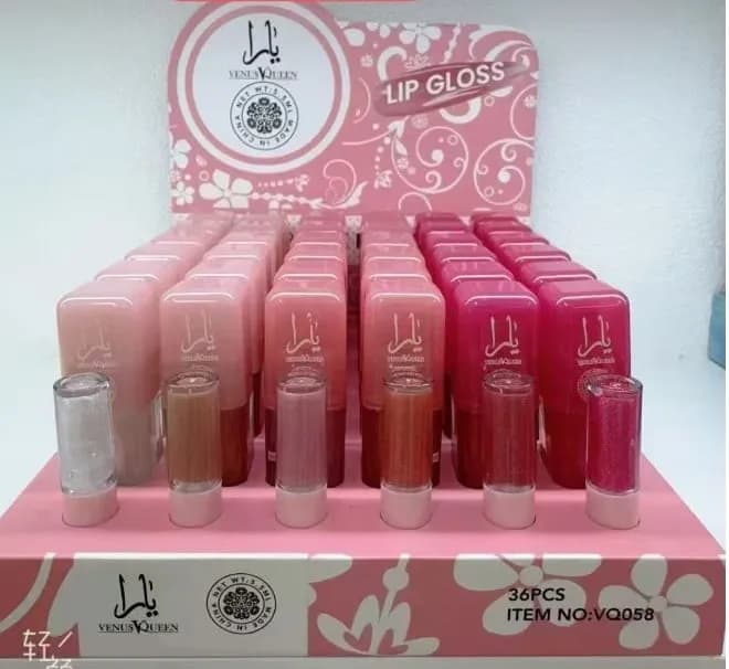 Błyszczyki do Ust Venus Queen 5ml - Zestaw 36 szt