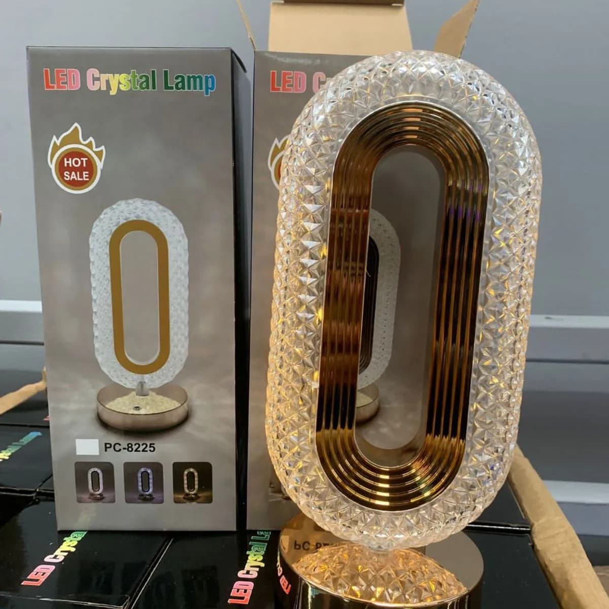 LED Crystal Lamp PC-6225 lampka nocna kryształowa