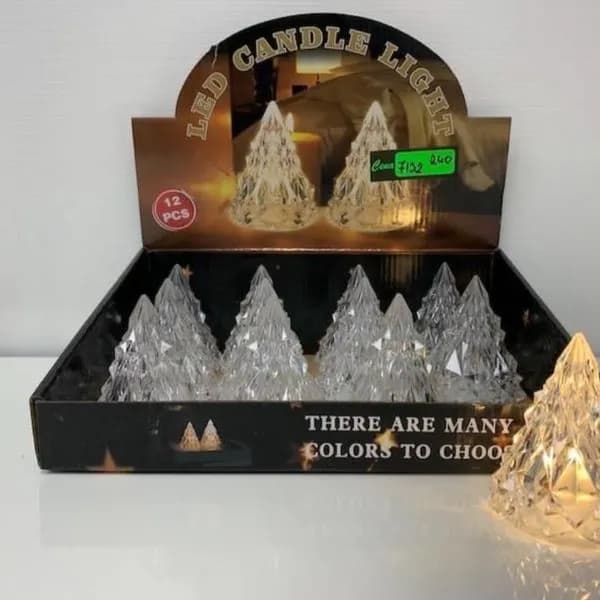 Lampki LED Dekoracyjne Świerki 12 szt