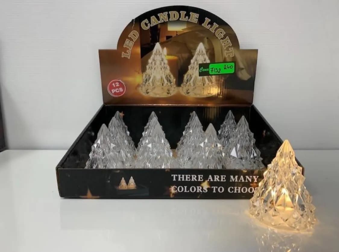 Lampki LED Dekoracyjne Świerki 12 szt