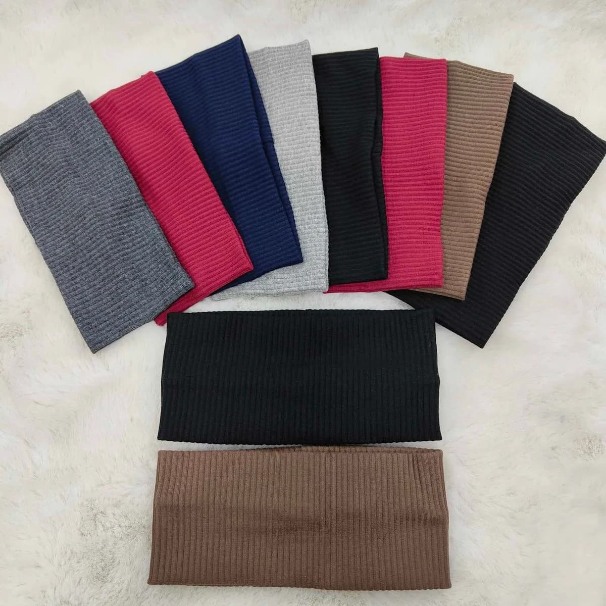 Opaski na głowę dla dzieci, zestaw 10 szt, różne kolory