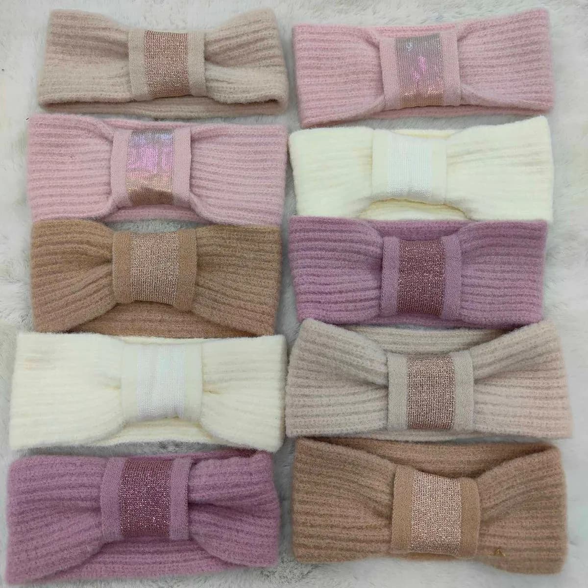 Opaski na głowę dla dzieci dzianinowe 10 szt