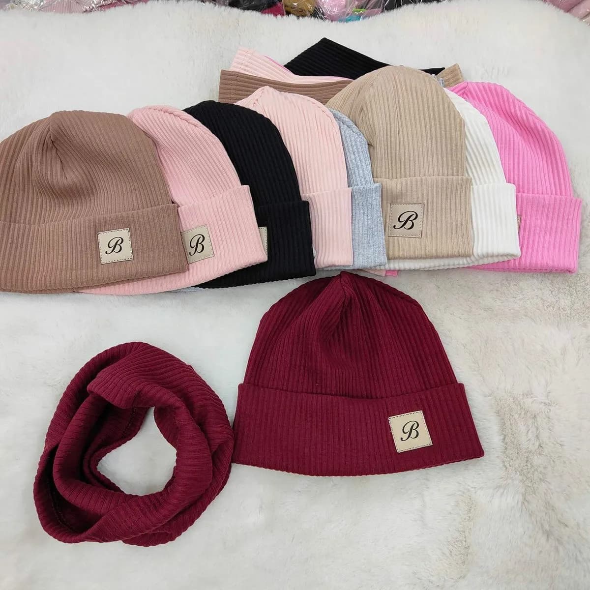 Komplet czapka i kominiarka dla dzieci 54-56