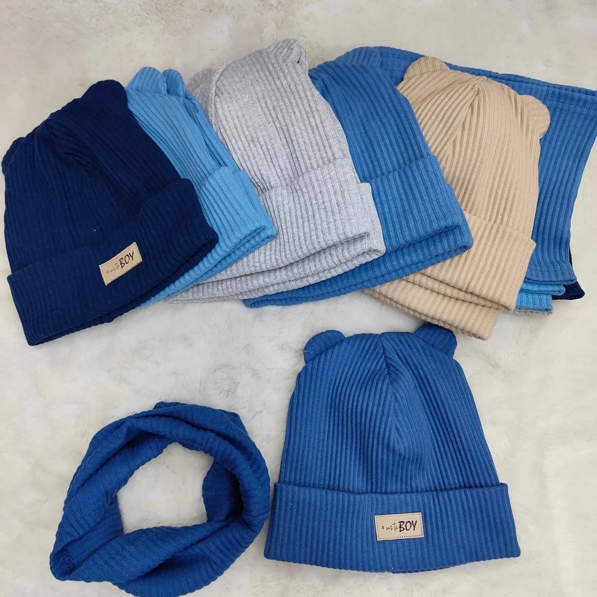 Komplet czapki i kominiarki dla dzieci 44-48 BOY