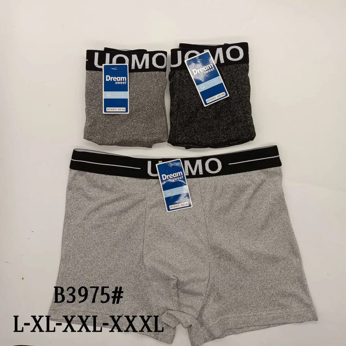 Bokserki męskie Dream szare L-XXXL B3975#