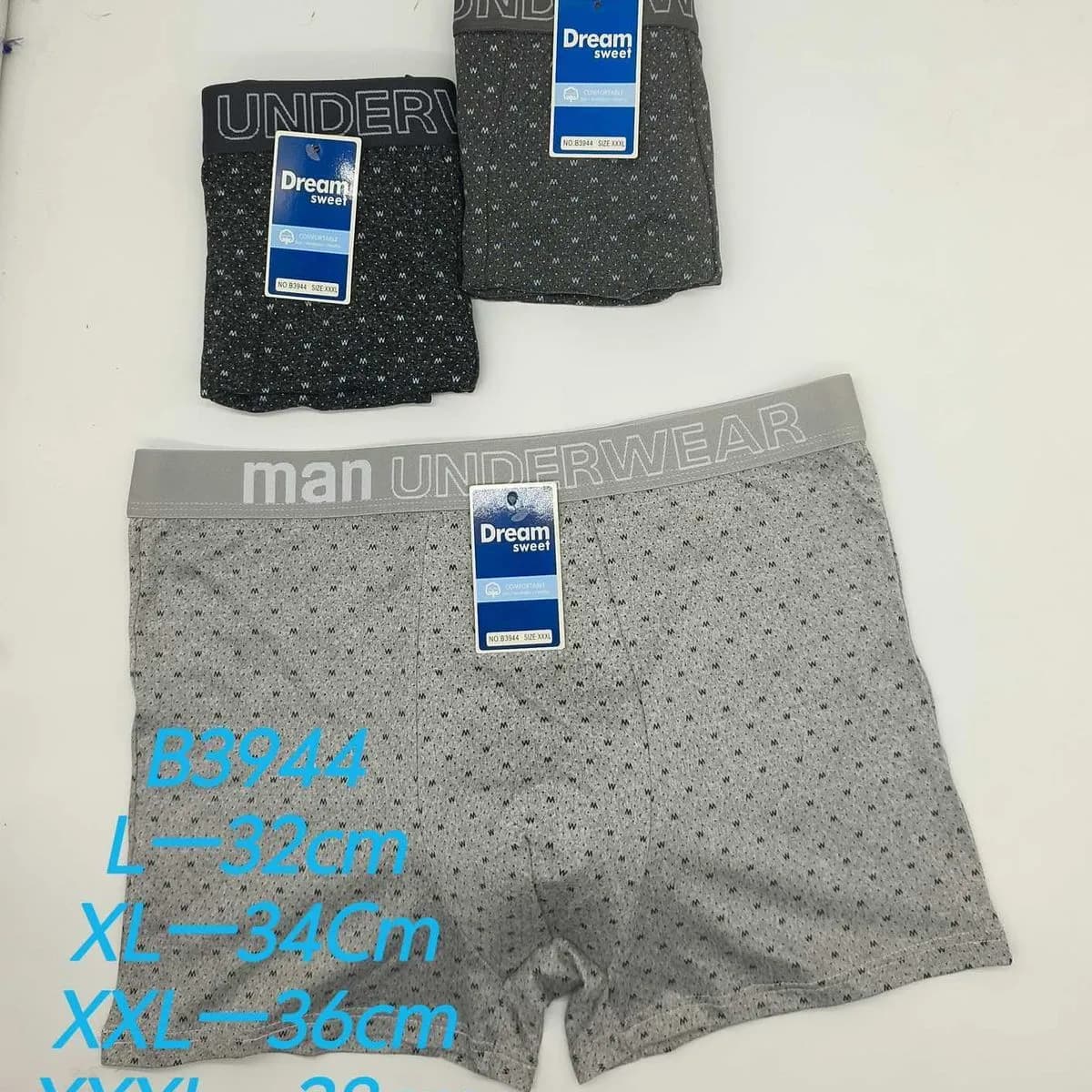 Bokserki męskie Dream szare XL-XXXL