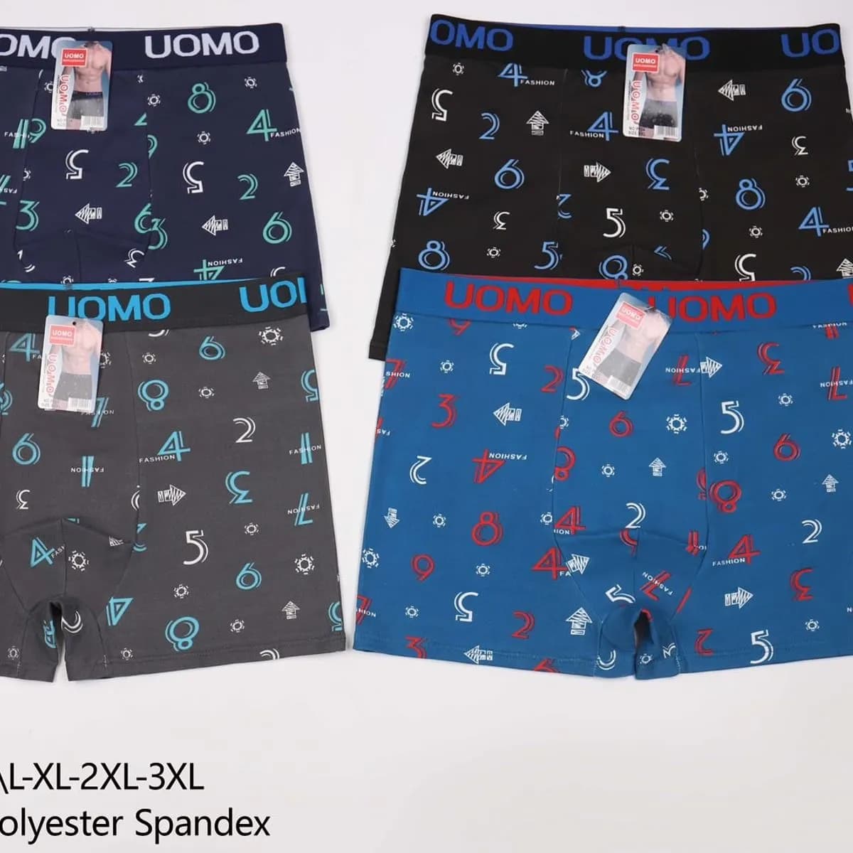 Bokserki męskie P121 XL-3XL z nadrukami cyfrowymi