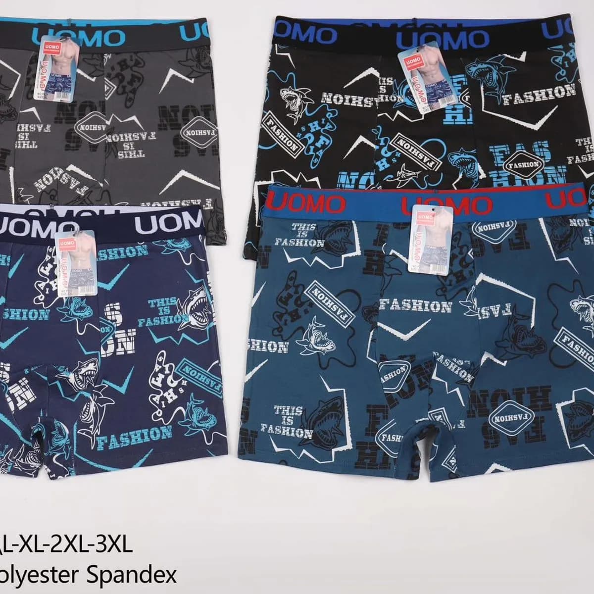 Bokserki męskie UOMO P124 XL-XXL-XXL, 4 szt