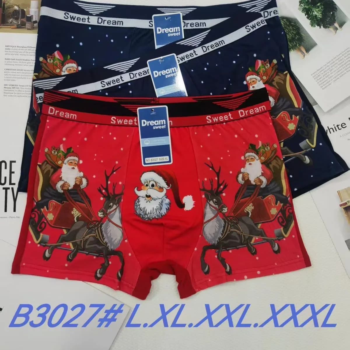 Bokserki męskie Sweet Dream świąteczne B3027 L-5XL