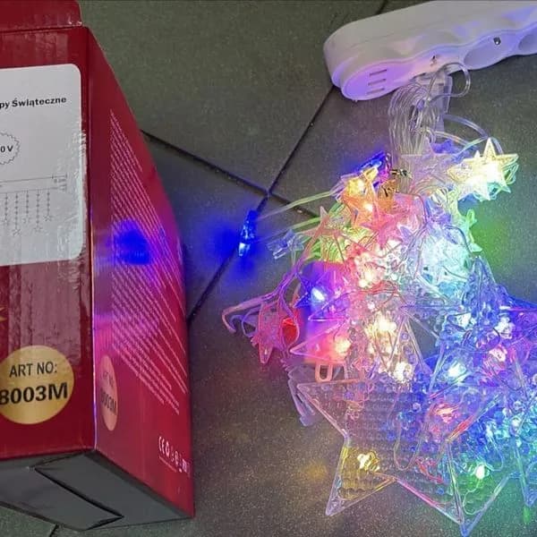 Lampki Girlandia 3metr Gwiazda