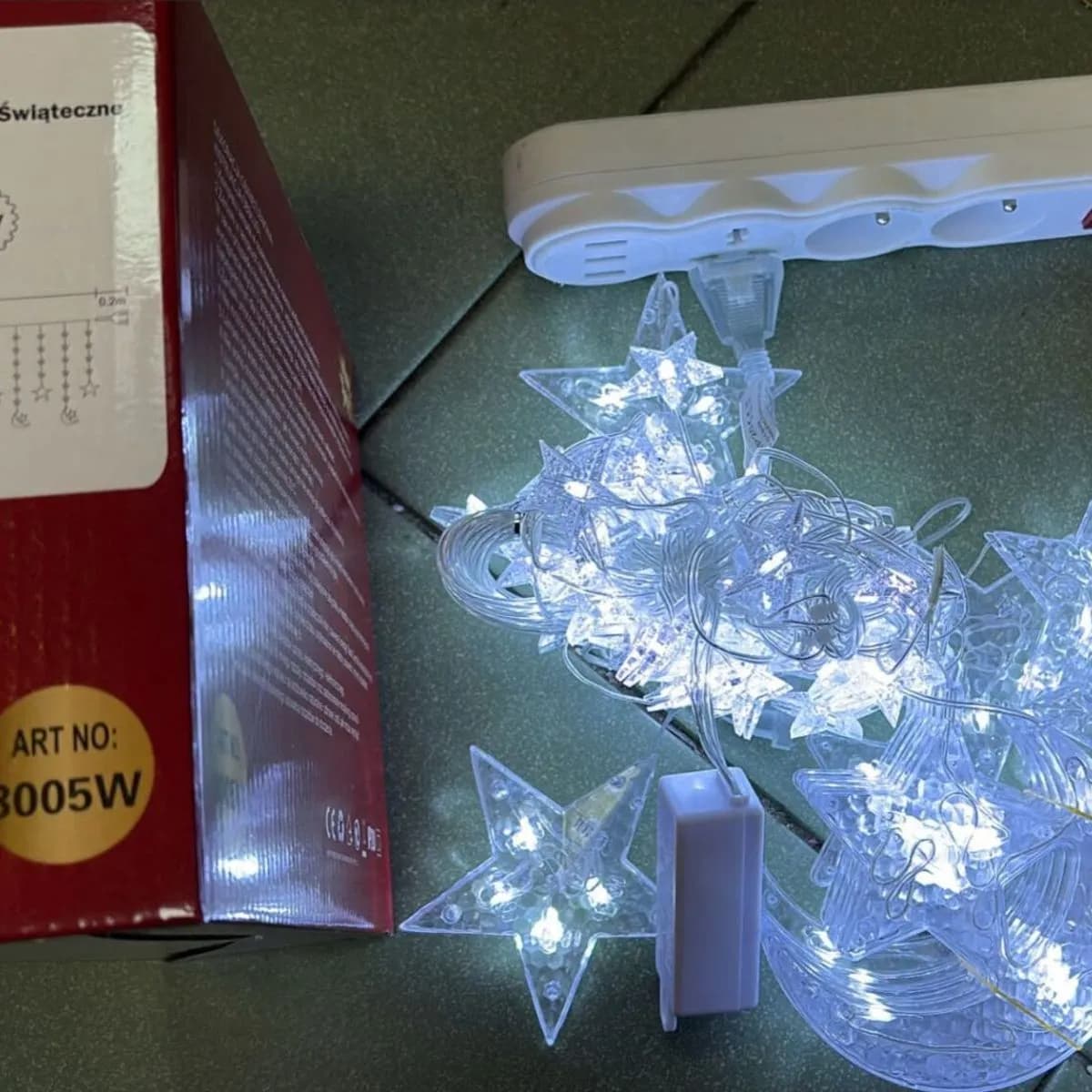 Lampki Girlandia 3metr Gwiazdy z Księżyk