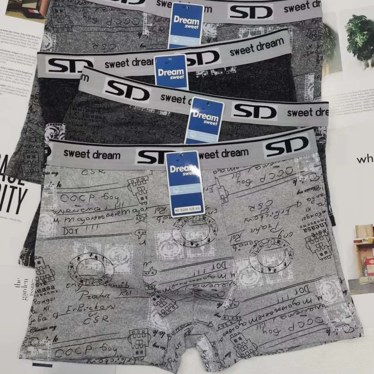 Bokserki męskie Sweet Dream szare XL-XXXXXL B3249