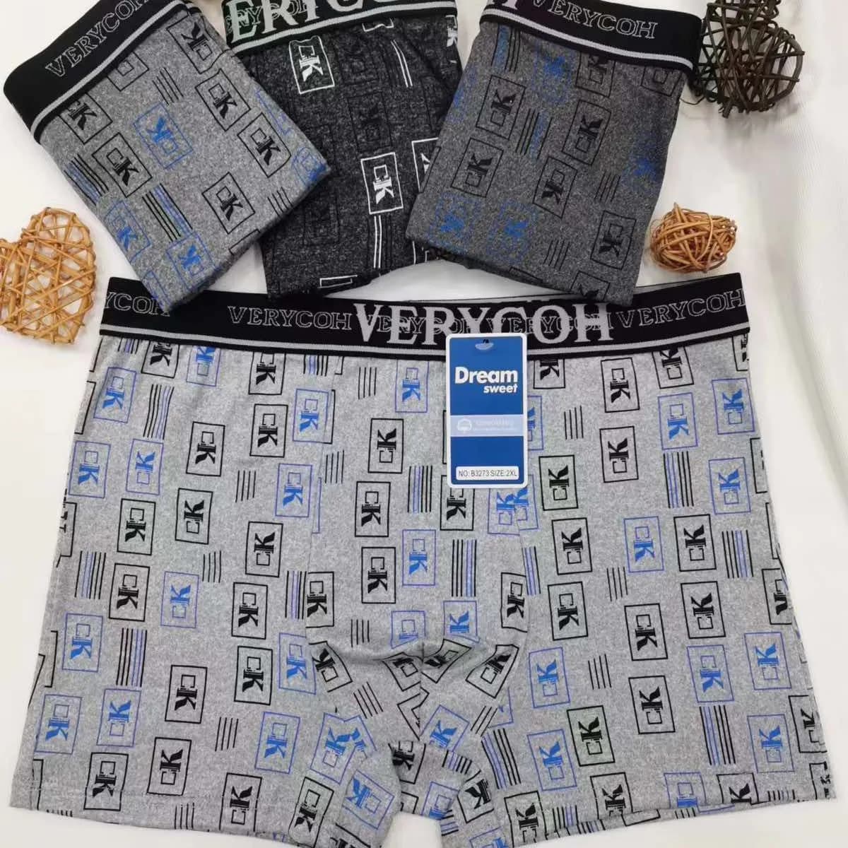 Bokserki męskie Veryshow B3273# L-3XL, szare granatowe