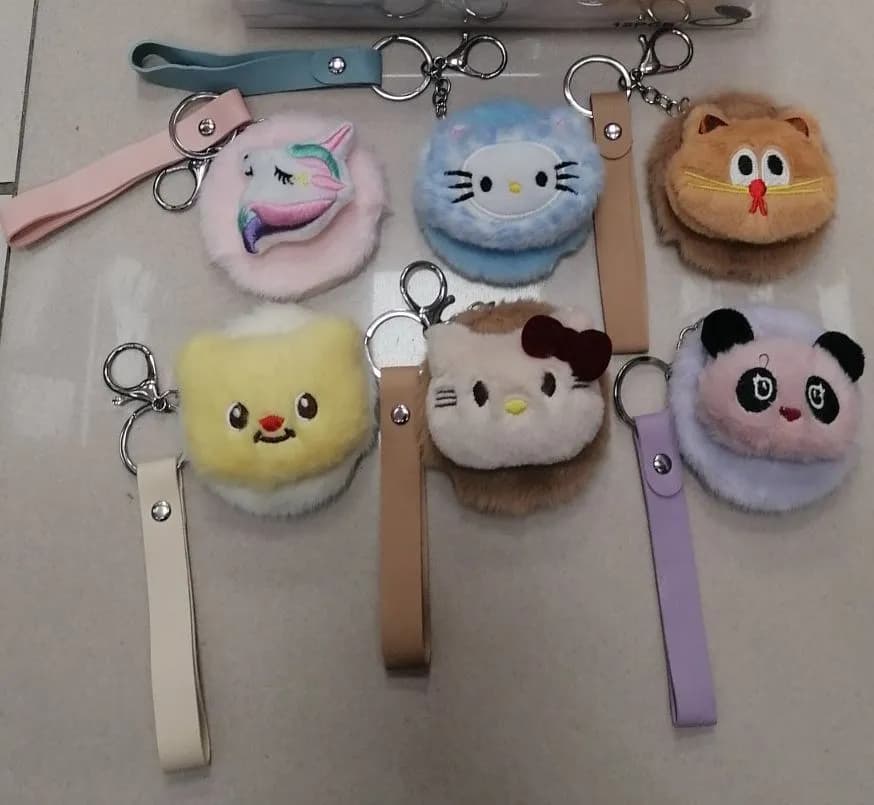 Breloki do kluczy zabawki pluszowe Zestaw 12 szt