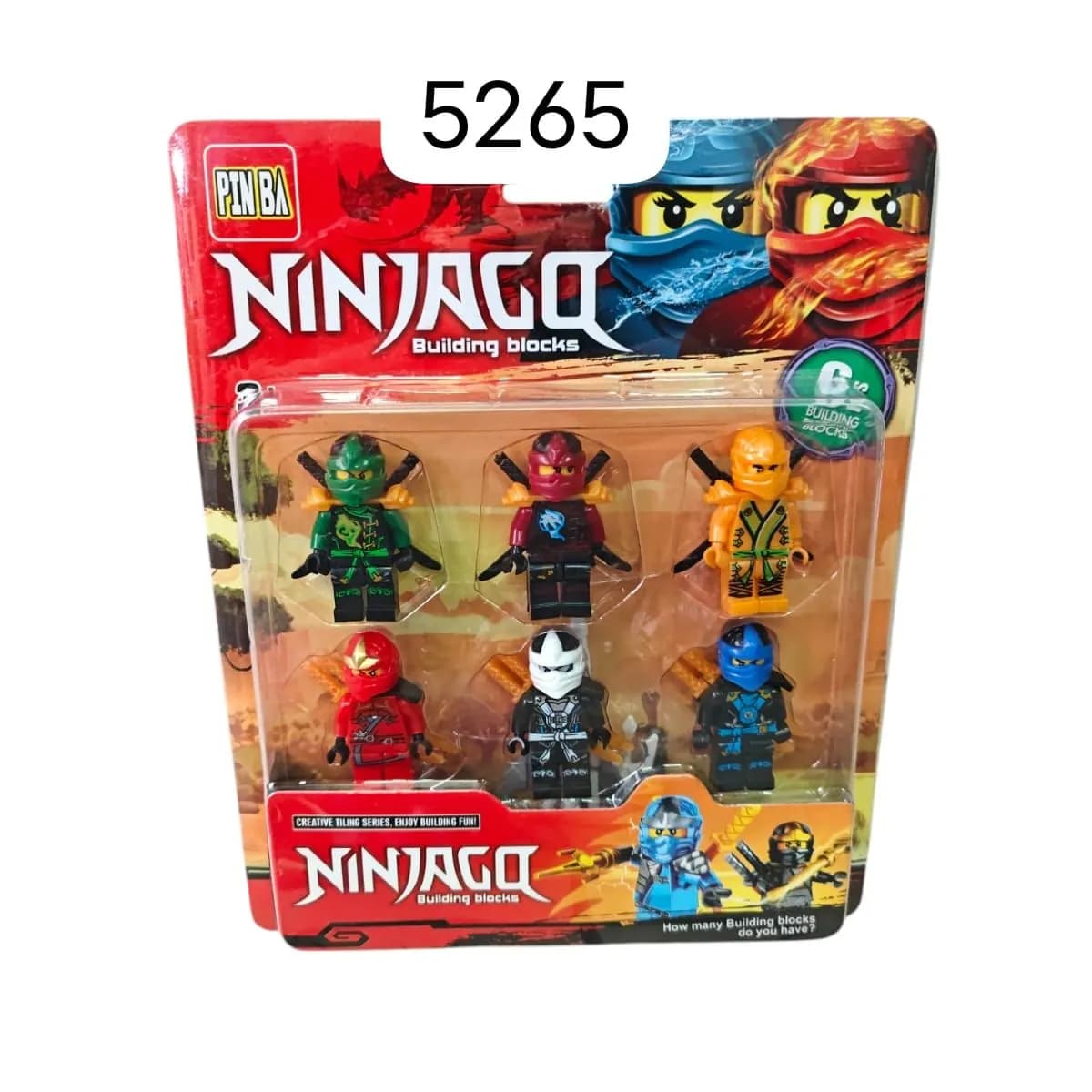 Zabawki Figurki Ninja 6PCS