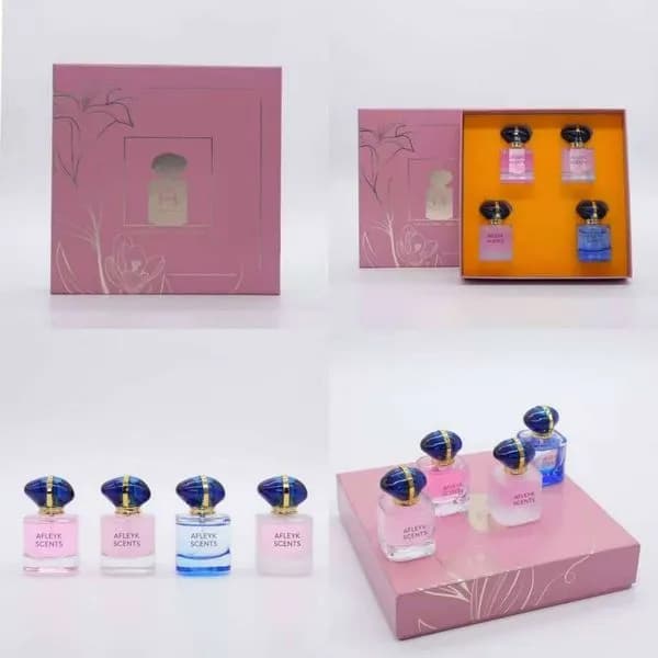 Zestaw 5 miniaturek perfum w pudełku