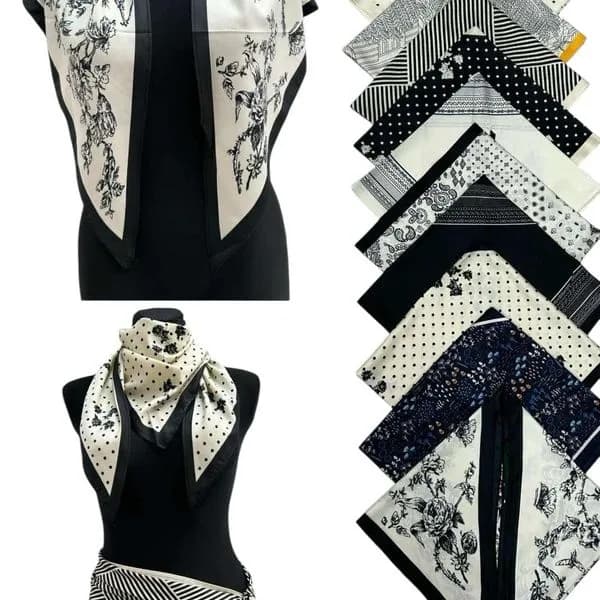 Chusta Damska 70% wiskoza 30% jedwab 12 szt/opak