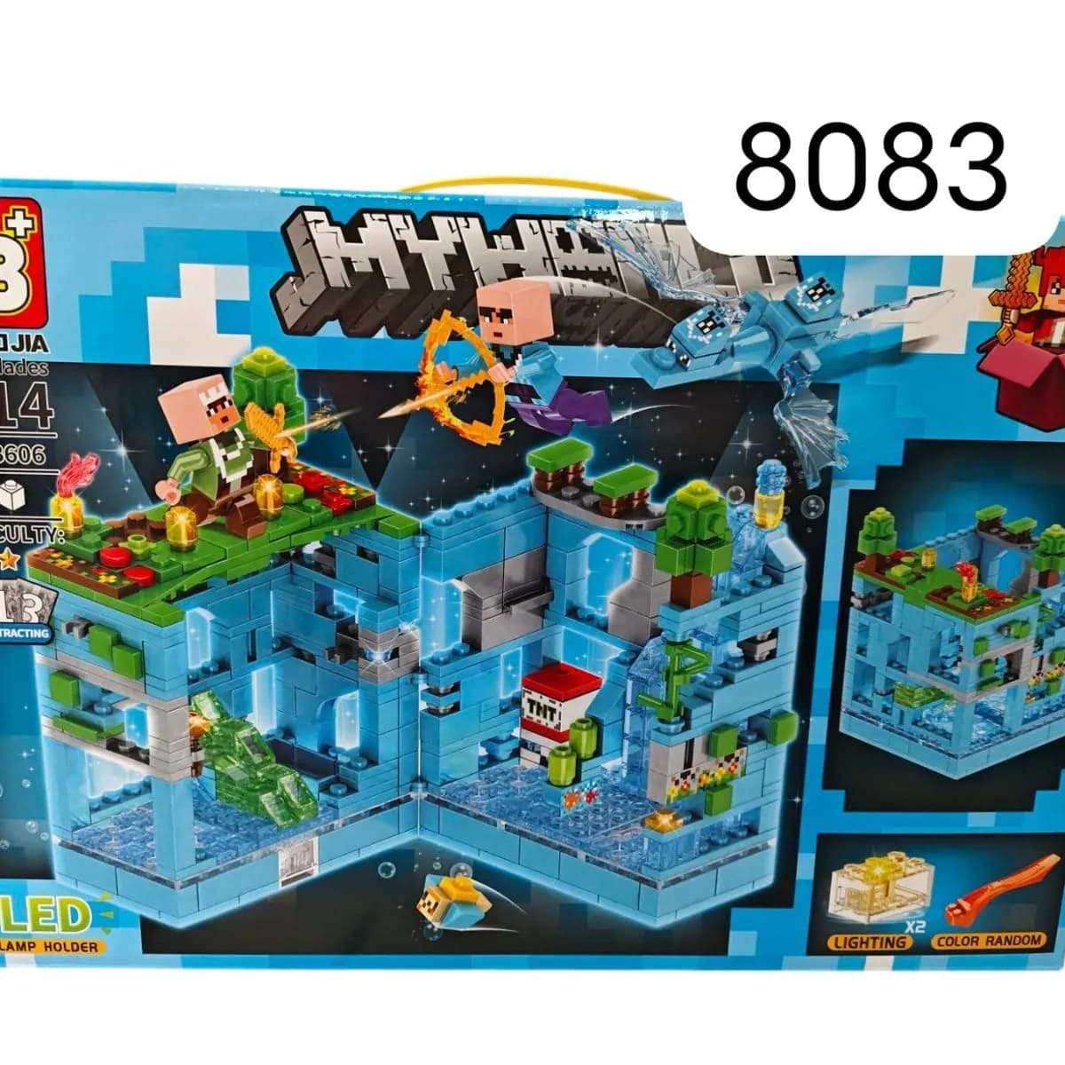 Klocki Minecraft LED