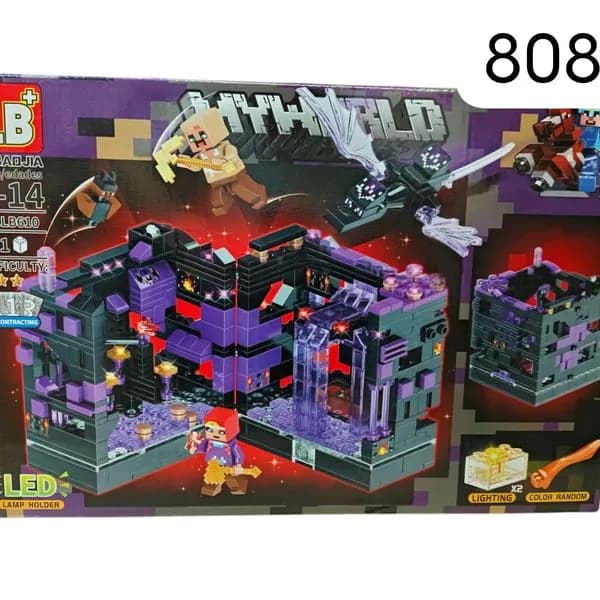 Klocki Minecraft LED