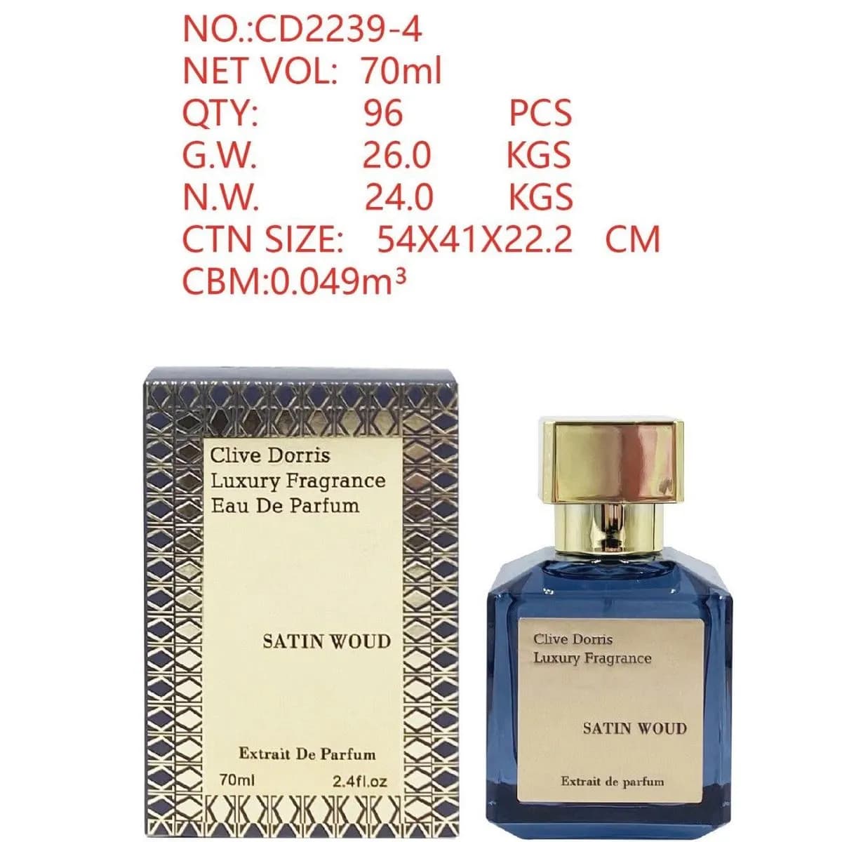 Perfumy Clive Derris Satin Wood Eau de Parfum 70ml