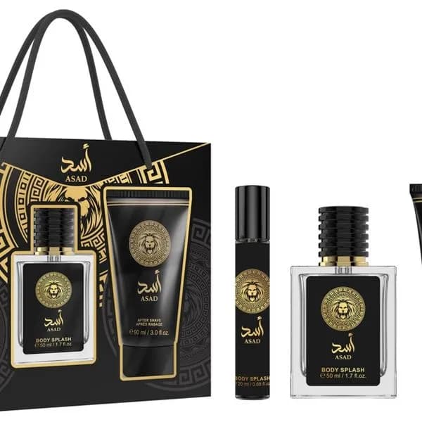 Zestaw Perfumy Asad Body Spray 4 el. w torbie