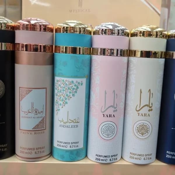 Perfumowane spraye do ciała 200ml mix zapachów Yara Asad 12szt