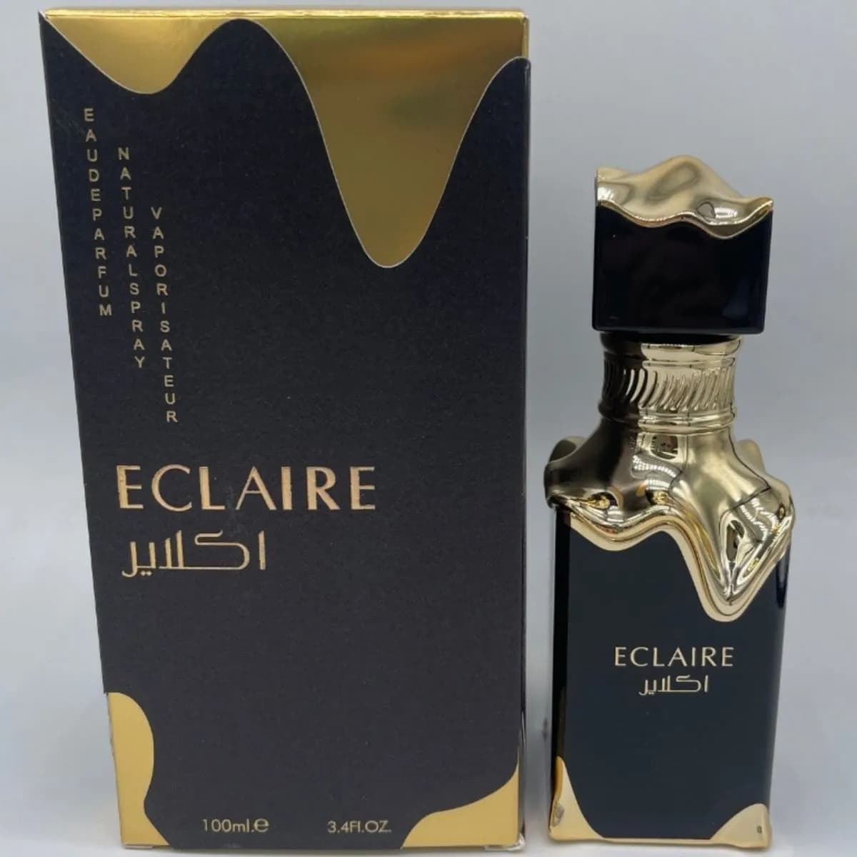 Perfumy Lattafa Eclaire 100ml EDP, czarno-złoty flakon