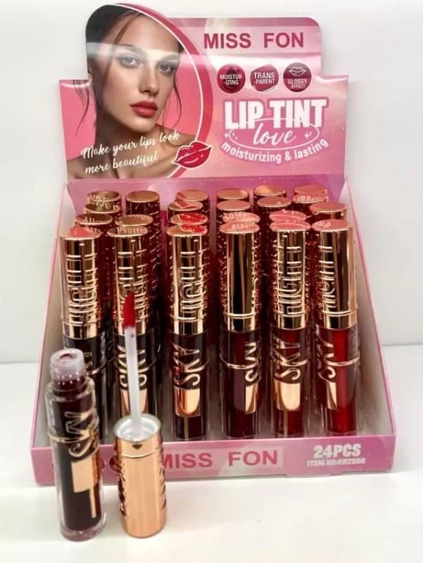 Lip Tint Miss Fon Sky High Nawilżający Błyszczyk 24 szt.