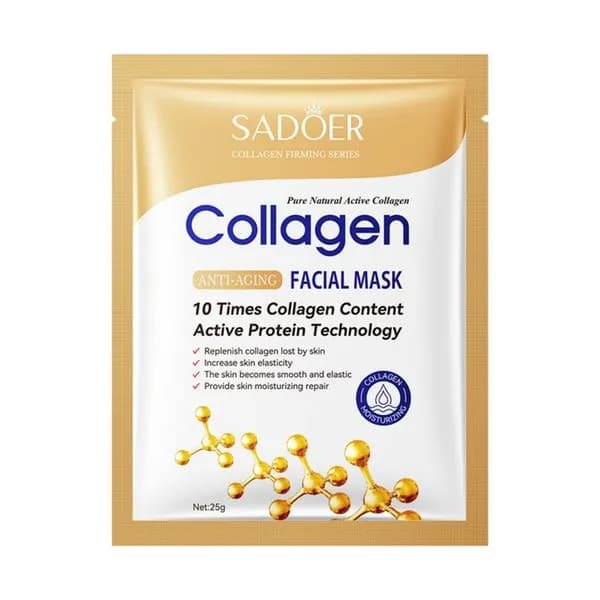 Maska do Twarzy SADOER Kolagenowa Anti-Aging 25g - 30 szt.