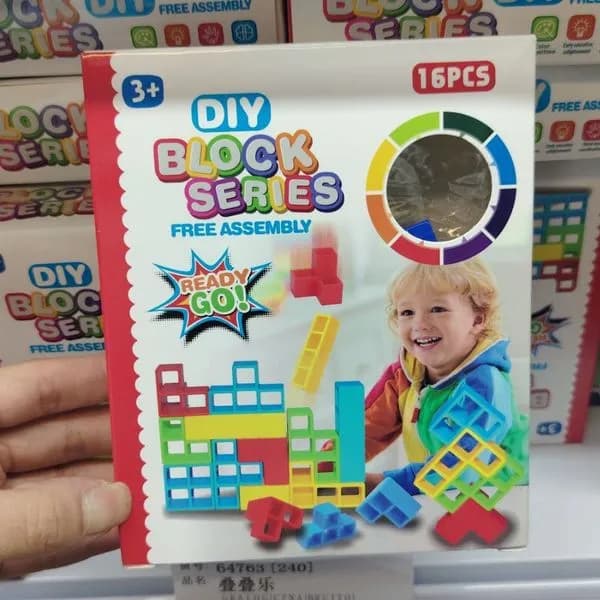 Zabawki DIY Block Series 16PCS klocki wolnego składania