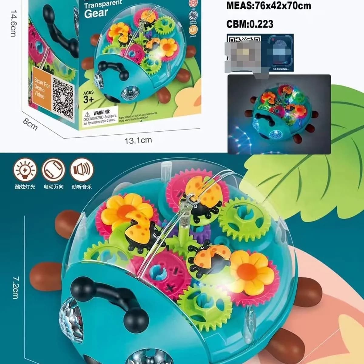 Zabawki Lady Bug Gear Muzyka