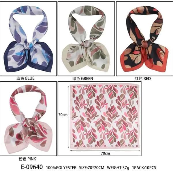 Chusta Damska 70x70cm 100% Poliester E-09640